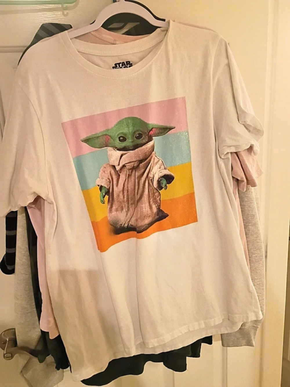 Star Wars Grogu Graphic Tee White XL